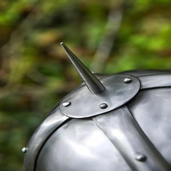 Viking Helmet with Chainmail Warrior Helmet, Medieval Armor Replica, LARP Reenactment, Cosplay Collectible Gift