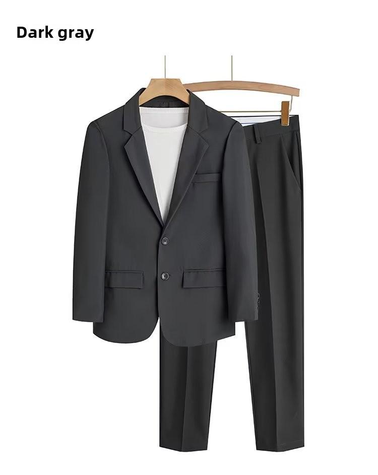 2023 Men's Spring/Autumn Light Mature Style Suit Jacket: Trendy, Loose-Fit, Elegant Uniform Top