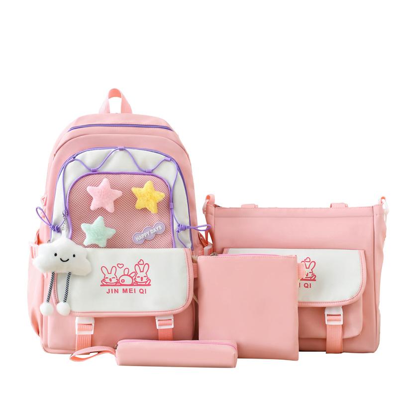 New Schoolbags Fashionable and Trendy Burden Reduction and Spine Protection Backpack