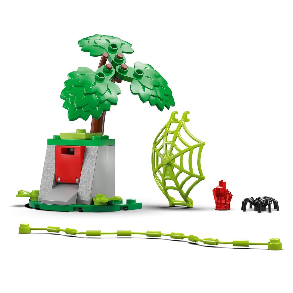 LEGO Marvel Spidey and the Amazing Friends Spin and Electro Car Chase Игрушечный блок Educational45Marvel Goods Фигурка 11198