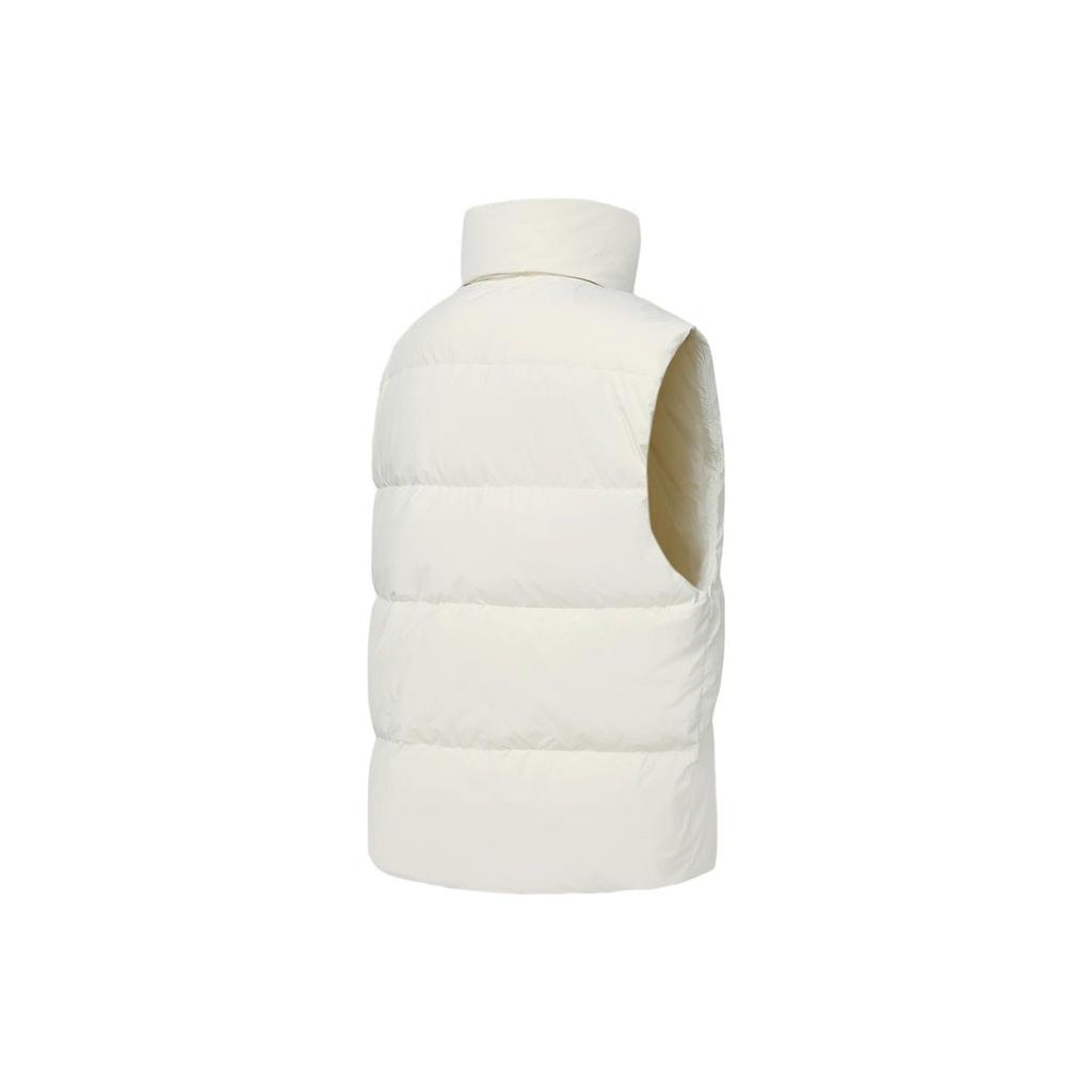 Fila Solid Color Stand Collar Sports Down Vest Women Vest Asparagus-White A11W347908F-IV