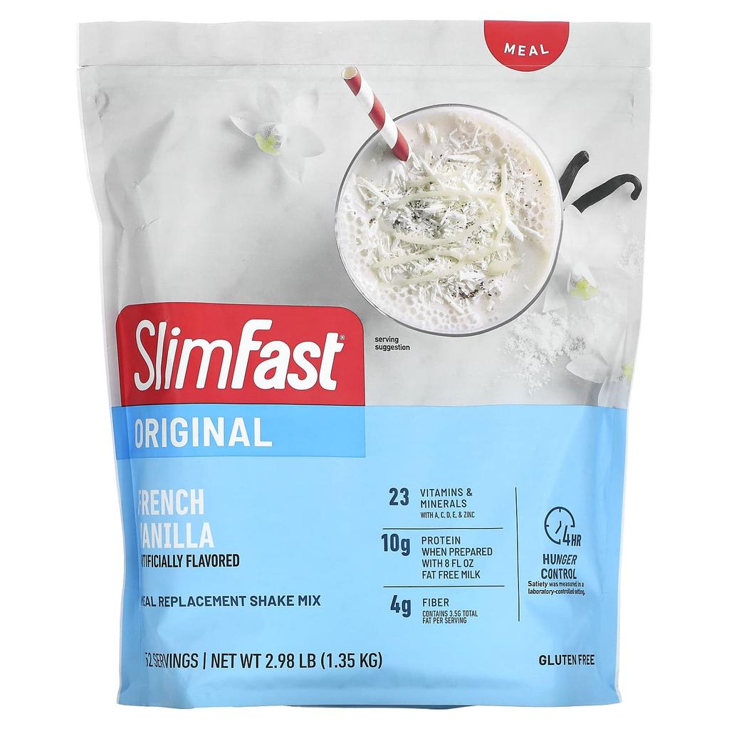 Original Meal Replacement Shake Mix, French Vanilla, 1.35Kg(2.98Lb)