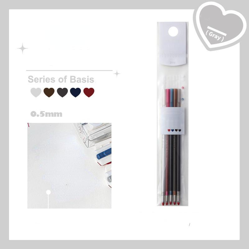 2 шт./кор., 6 цветов, гелевая ручка Ins, простая, красочная, однотонная гелевая ручка, тонкая флэш-маркер, ручка для скрапбукинга, красочная ручка, студенческие принадлежности