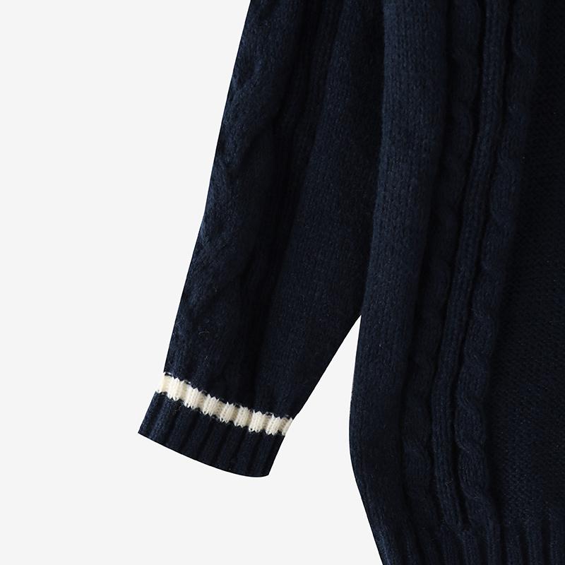 VONDA Women Autumn Warm V-Neck Long Sleeve Knitted Pullover Sweaters