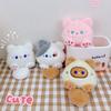 Cat Plush Keychain Pendant Built-in Anime Kitten Cute Fat Body Squeaker Plushies Decorative Soft Stuffed