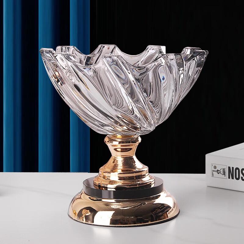 Flavinz European Crystal Glass Fruit Bowl