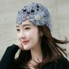 Цветы Берет Кепка Кружева Skullies Hat Дышащая вязаная шапка для женщин