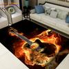 3d креативный коврик для гитары «Вода и огонь», коврики, ковры для украшения гостиной, спальни, нескользящие коврики для кухни, ванной комнаты
