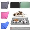 Cat Food Dog Mat Pet Feeding Bowl Placemat Waterproof Non Slip Floors Silicone