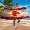 Пляжное полотенце для празднования Дня Канады, Быстросохнущее, Легко ухаживать, Подходит как для занятий спортом, так и для пляжного отдыха, Спортивный незаменимый аксессуар