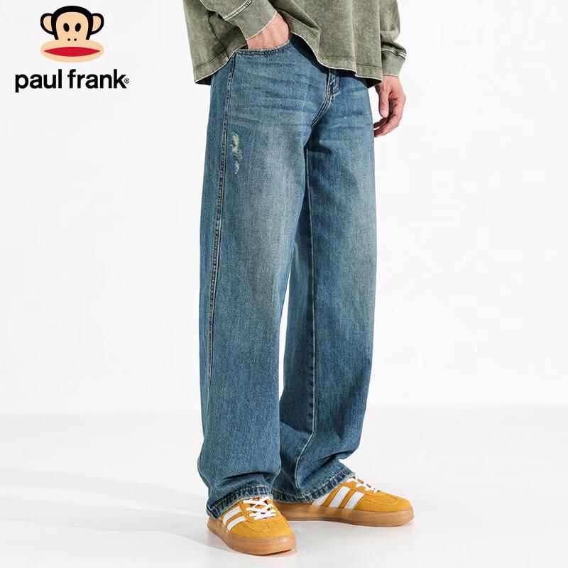 paul frank Мужские джинсы в американском ретро-стиле, потертые, свободного кроя