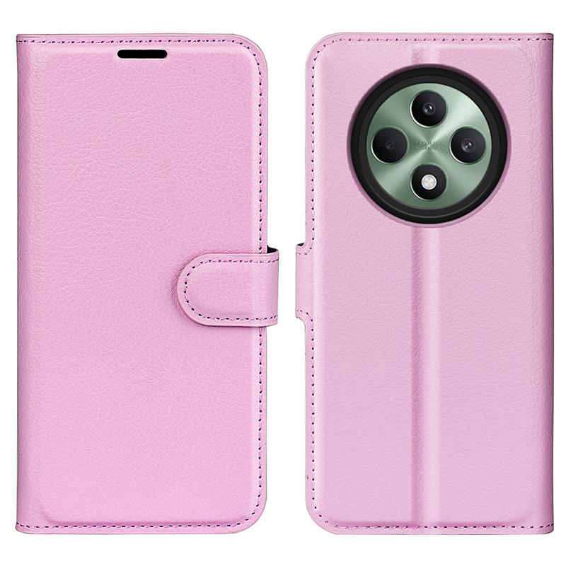 For Oppo Reno12 F 5G Phone Case Litchi Texture Anti-Drop Leather Wallet Cover