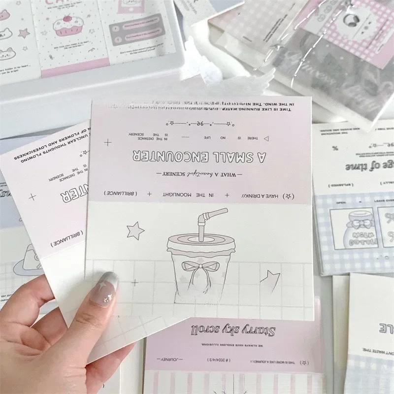 10Pcs 13cm Candy Color Folding Card Head Kawaii Girl Kpop Idol 3-inch Photo Card DIY Packing Bag Decorative Card Top