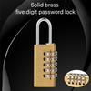 High Security Dials Sturdy Brass Combination Lock Cut Resistant Strength for Home Accessory Storage Solution Backpacks