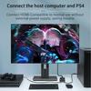 HDMI-совместимый разветвитель, 4K-переключатель, двунаправленный KVM-переключатель 1x2/2x1, HDMI-совместимый коммутатор, выход 2 в 1 для адаптера переключателя ТВ-приставки PS4/3