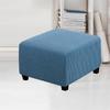 Jacquard Ottoman Stool Cover Furniture Protector Covers Stretch Square Removable Footstool Sofa Slipcovers Washable Chair Covers