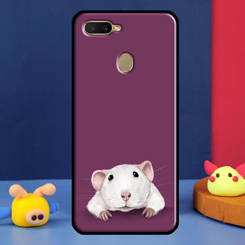 Mouse Rat Case For Oppo A91 A5 A9 A16 A76 A96 A58 A78 A98 A52 A72 A74 A94 A54 S A57 A77 A15 A17 Cover