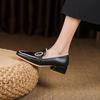 2024 Весна/Осень Новое поступление Женская обувь из натуральной кожи Одиночные туфли Разноцветные модные повседневные туфли Женские каблуки для женщин