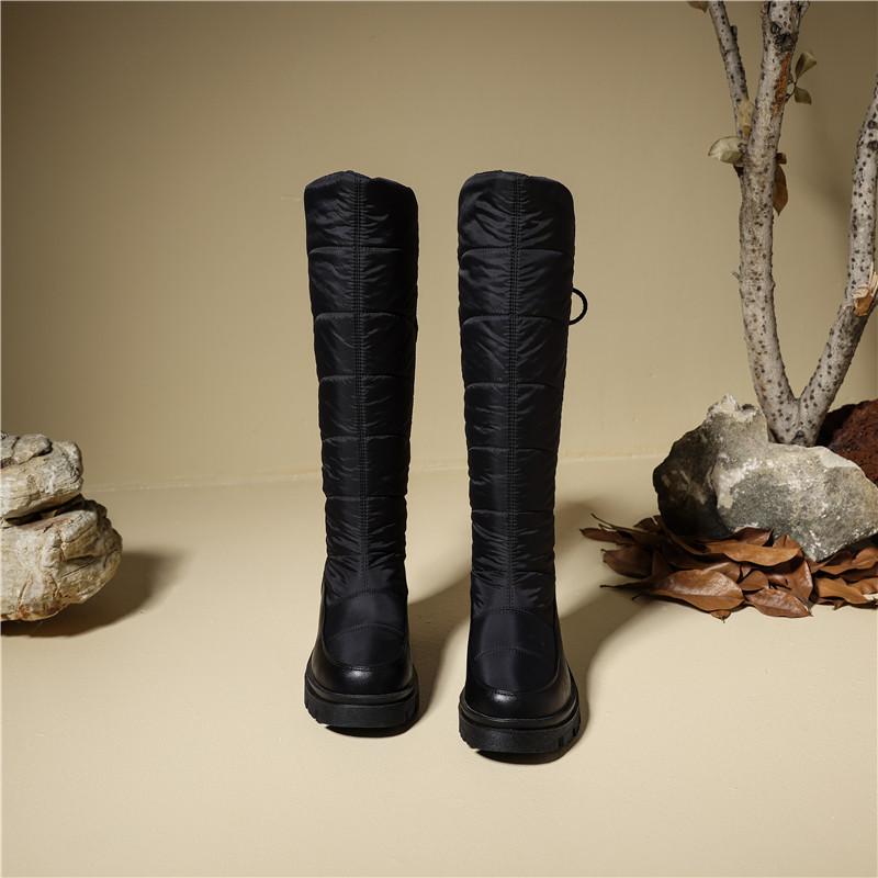 Женские зимние сапоги — это незаменимые теплые плюшевые хлопковые сапоги, удобные повседневные полусапоги большого размера.