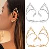 Zinc Zinc Alloy Elf Ear Clip Ear Cuff Cat Ear Hollow Ear Clips Sweet   Halloween