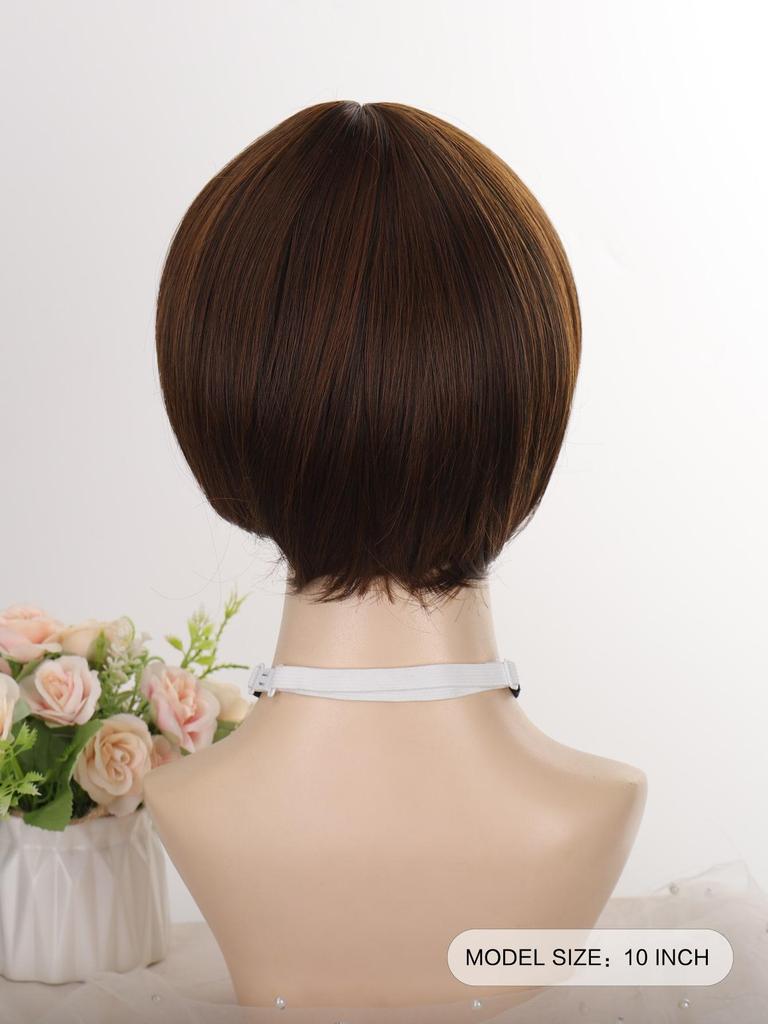 Light Brown Short Bob Wig