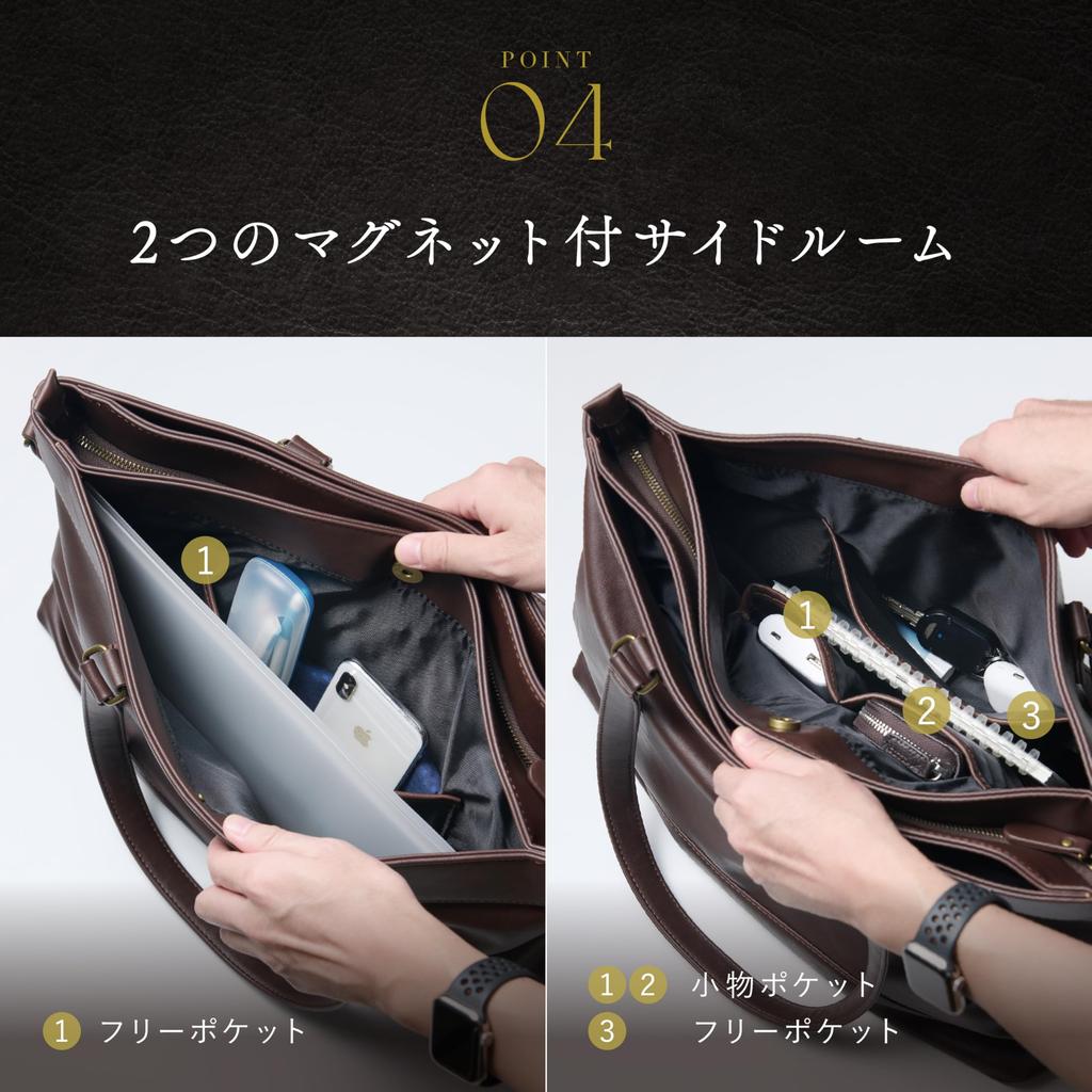 Business Bag Business Tote Bag Black [Grevio] Men's