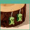 Dinosaur Animal Shape Earrings With Handcrafted Art For Women Casual Jewelry