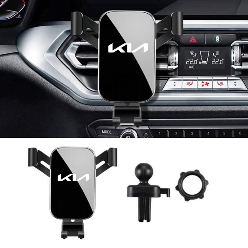 Car Phone Holder Air Vent Clip Mount Stand GPS Support For KIA KN K3 K5 Sportage Rio Sorento Picanto Ceed RIO 2 3 4 Accessories JD2