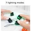 Merit +1 Keychain Necklace LED Lamp Muyu Decompression Fingertip Button Mechanical Keyboard Key Cap Pendant Antistress Toy