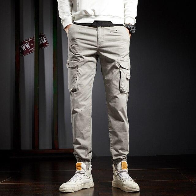 Jantour 2021 Men 'S Camouflage Trousers Cotton Casual Military Cargo Pants Joggers Outdoor Pants Men 3d Pockets Harajuku Pants