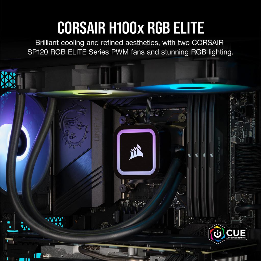 CORSAIR Corsair H100x RGB ELITE Жидкостный кулер для ЦП CW-9060065-WW2