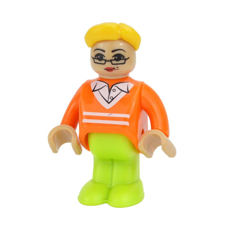 MOC Все виды маленьких кукол, модели, фигурки, персонаж поезда, железнодорожные аксессуары, развивающий подарок, для ребенка, для деревянной железной дороги Biro, игрушки