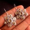 Citrine Garnet Moonstone Iolite Solid Dangle Earring 925 Sterling Silver Women Jewelry