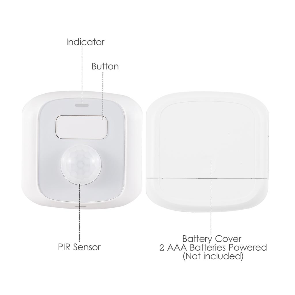 Wifi Motion Sensor Alarm Smart Human Body Induction PIR Sensor 16.4Ft 120-degree Detection Range