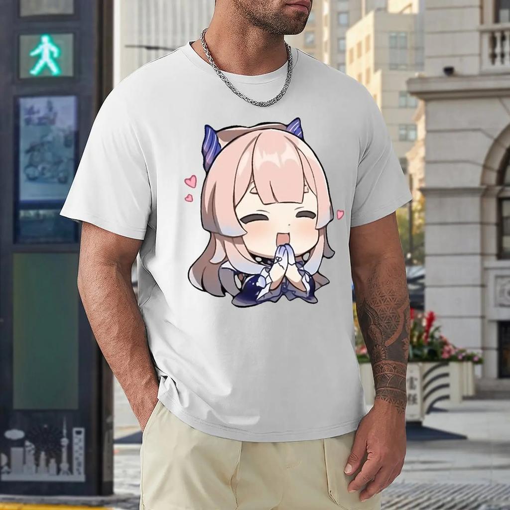 Sangonomiya Kokomi Genshin Impact Pray Tees Vintage T-shirt Harajuku Sports Graphic Aactivity Competition USA Size