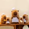 Chef Plush Capybara Toy Dolls Room Decoration Ornaments Children Gift Christmas