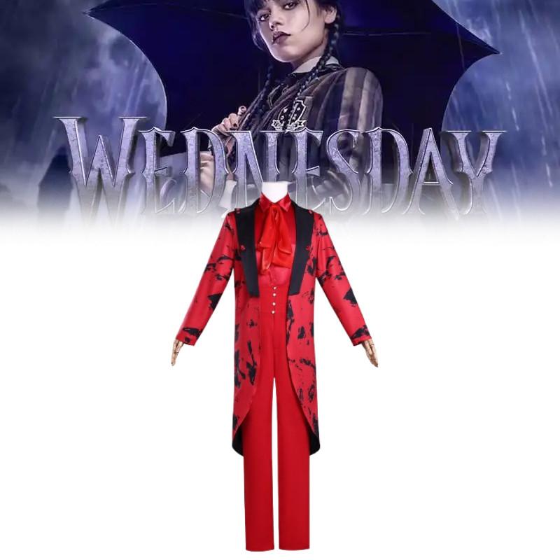 Костюм Уэнсдей Аддамс для Хэллоуина из полиэстера