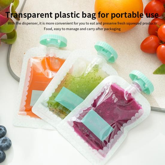 Детское фруктовое компотное наполнение, станция порционного контроля, диспенсер для еды, устройство для наполнения пакетиков детским фруктовым пюре с 10 пакетиками для сжатия