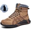 Защитные рабочие ботинки, мужские зимние ботинки, нерушимая рабочая обувь, мужская защитная обувь со стальным носком, небьющиеся рабочие кроссовки, теплые меховые сапоги