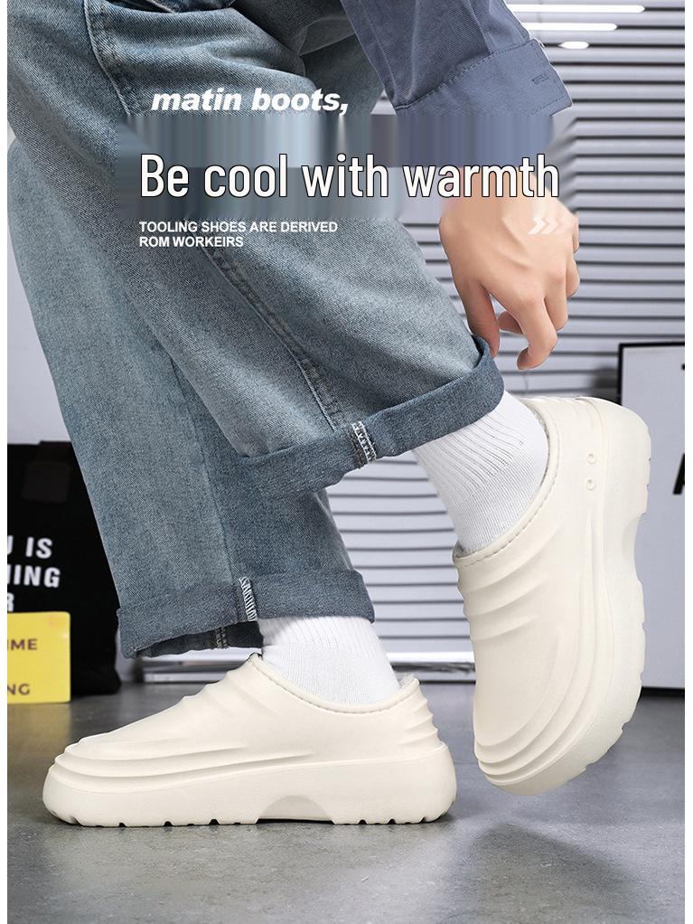 Нескользящая обувь шеф-повара с флисовой подкладкой: Теплые, Маслостойкие, Мягкая подошва, Большие размеры, Идеальны для мужчин и женщин, работающих в сфере гостеприимства.