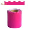 Bulletin Board Border Sticker Scalloped Border Trim for Classroom Office Decor Waterproof Decoration Tape Roll for Cork Board White Board Party