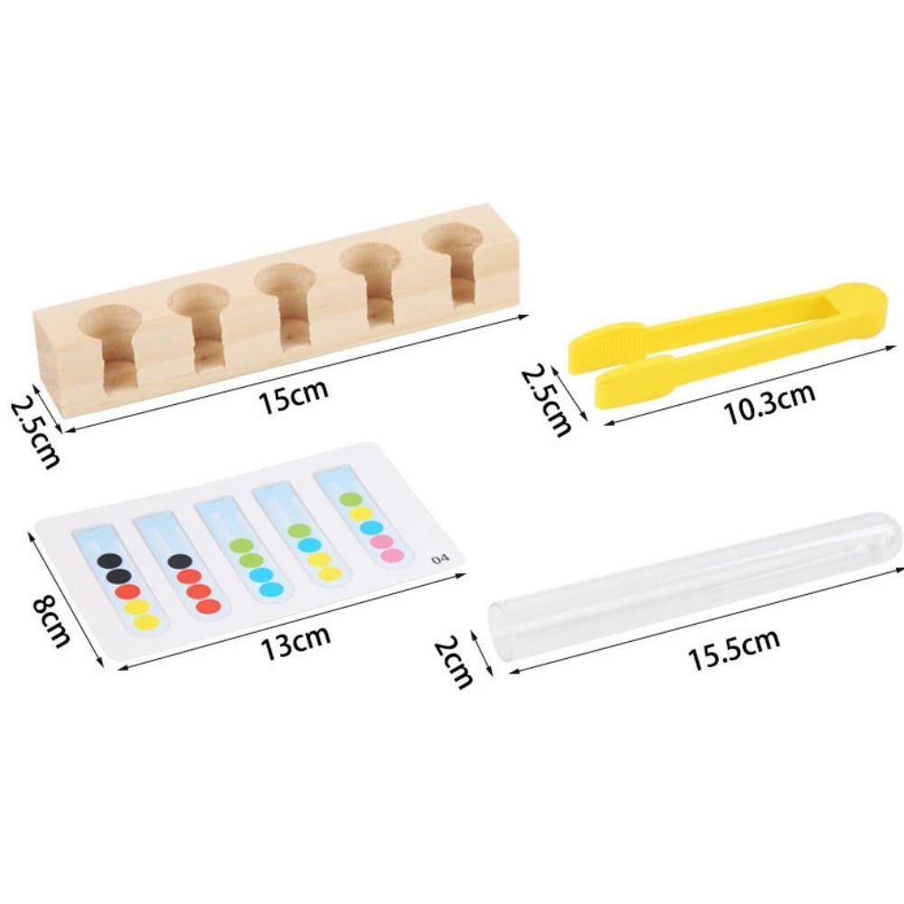 Test Tube Clip Beads Test Tube Toys Educational Toy Clip Beads Color Matching Games Children Gifts