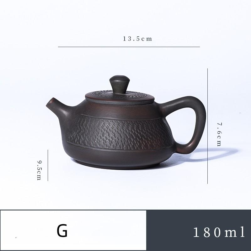 Фиолетовый керамический горшок Цзяньшуй Керамический чайник Кунг-фу Чайник ручной работы Чайник для заваривания чая Чайный сервиз Маленький чайник Чайник