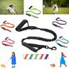 Собачий поводок для прогулок, тренировок, отражающий свет, эластичный, амортизирующий рывки, удлиняющийся, безопасный для питомца