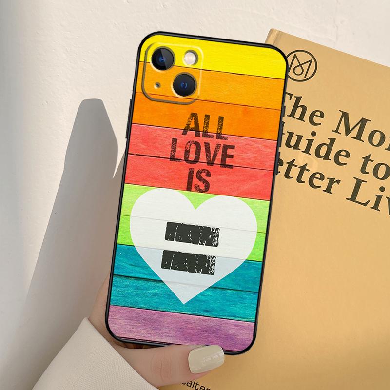 LGBT Pride Love Phone Case For iPhone 17 16 15 14 13 11 12 Pro Max mini XR 16e 15 16 Plus 17 Air Full Cover