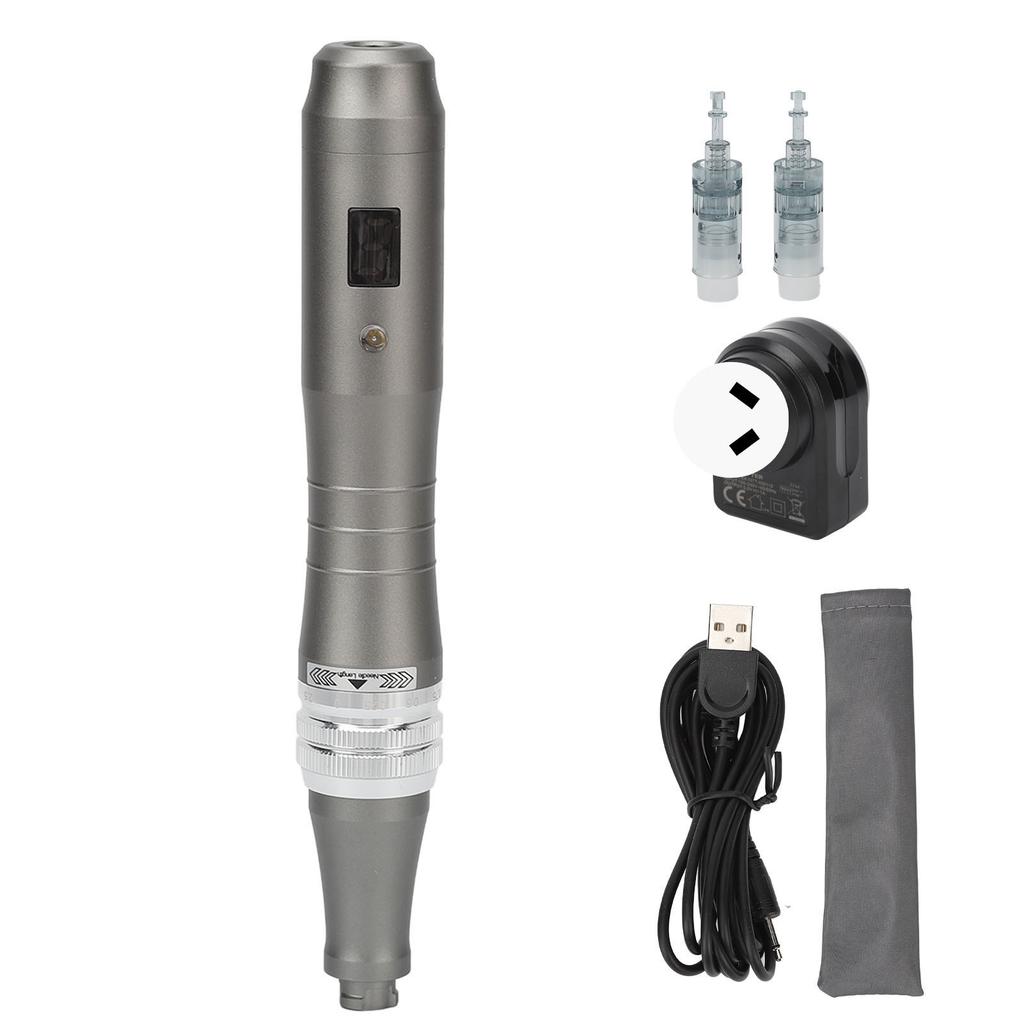 Electric Microneedling Pen Wireless 6 Speeds Adjustable Microneedling Pen with Syringes 100‑240V AU