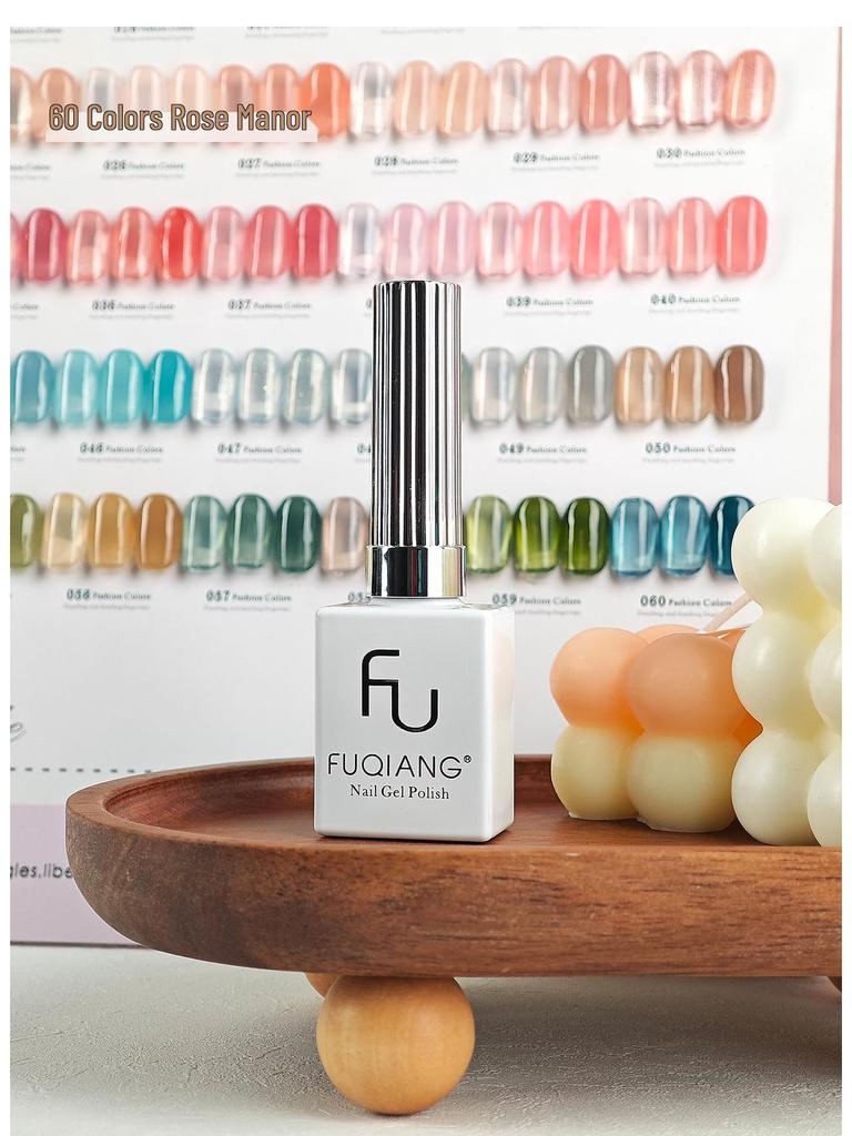 Набор гель-лаков «Розовый особняк», 60 цветов: Прозрачные, Полупрозрачные Оттенки для Салонного Маникюра