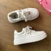 Versatile Little White Shoes Women's 2025 Spring New Thick-soled Heightening Board Shoes Sports and Leisure Shoes Single Shoes Children