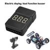 BX100 1S-8S Battery Voltages Meter Tester Liion Battery Monitors Buzzers Alarm for Airplanes Helicopter FPV Racing Drones