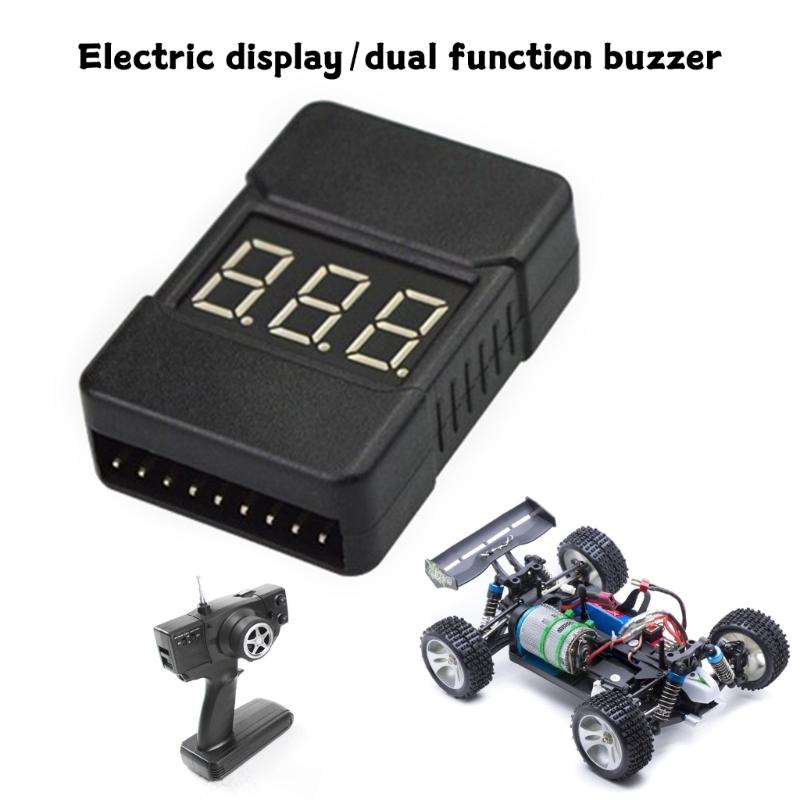 BX100 1S-8S Battery Voltages Meter Tester Liion Battery Monitors Buzzers Alarm for Airplanes Helicopter FPV Racing Drones